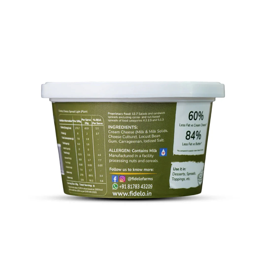 Fidelo Low Fat Cheezy Spread (Plain)