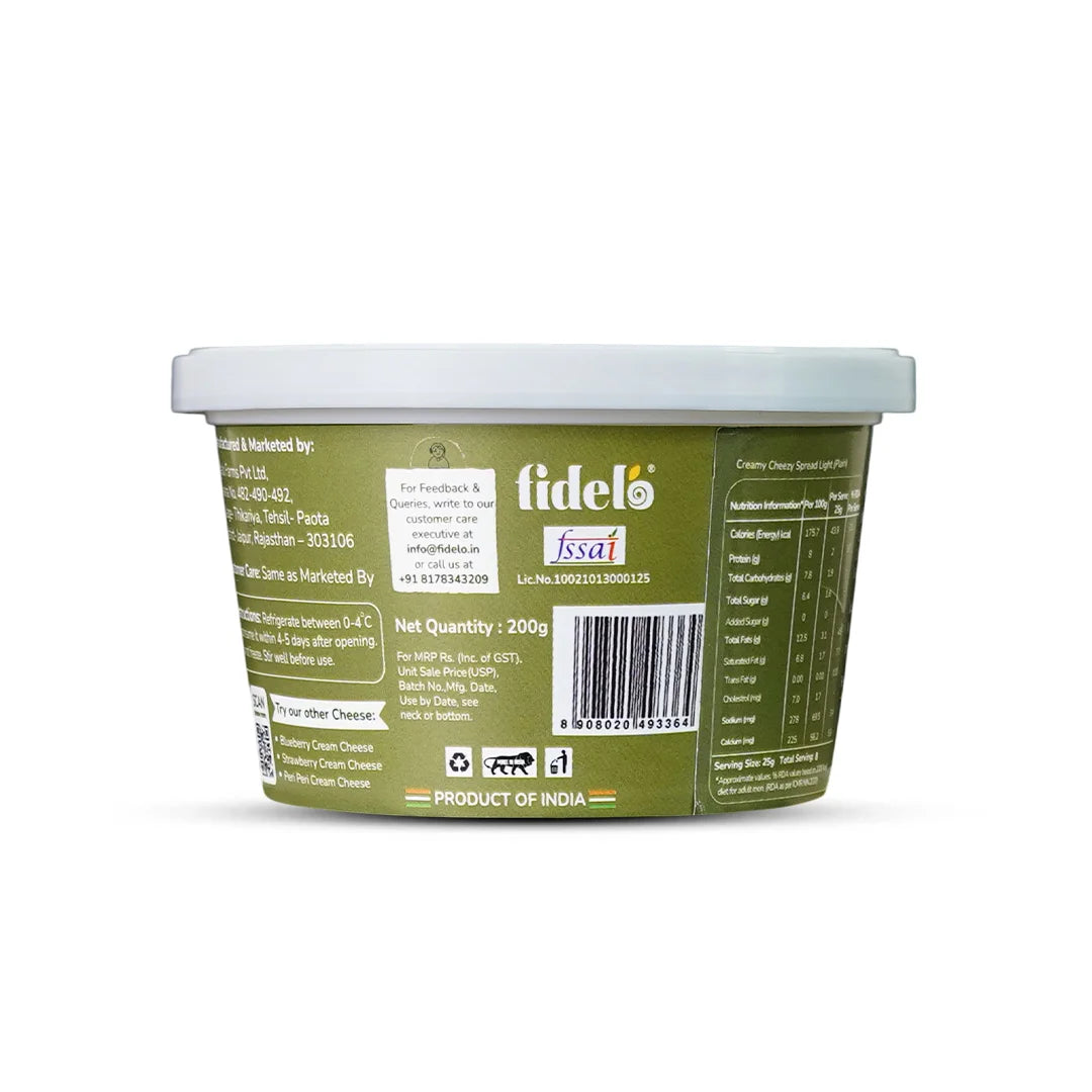 Fidelo Low Fat Cheezy Spread (Plain)
