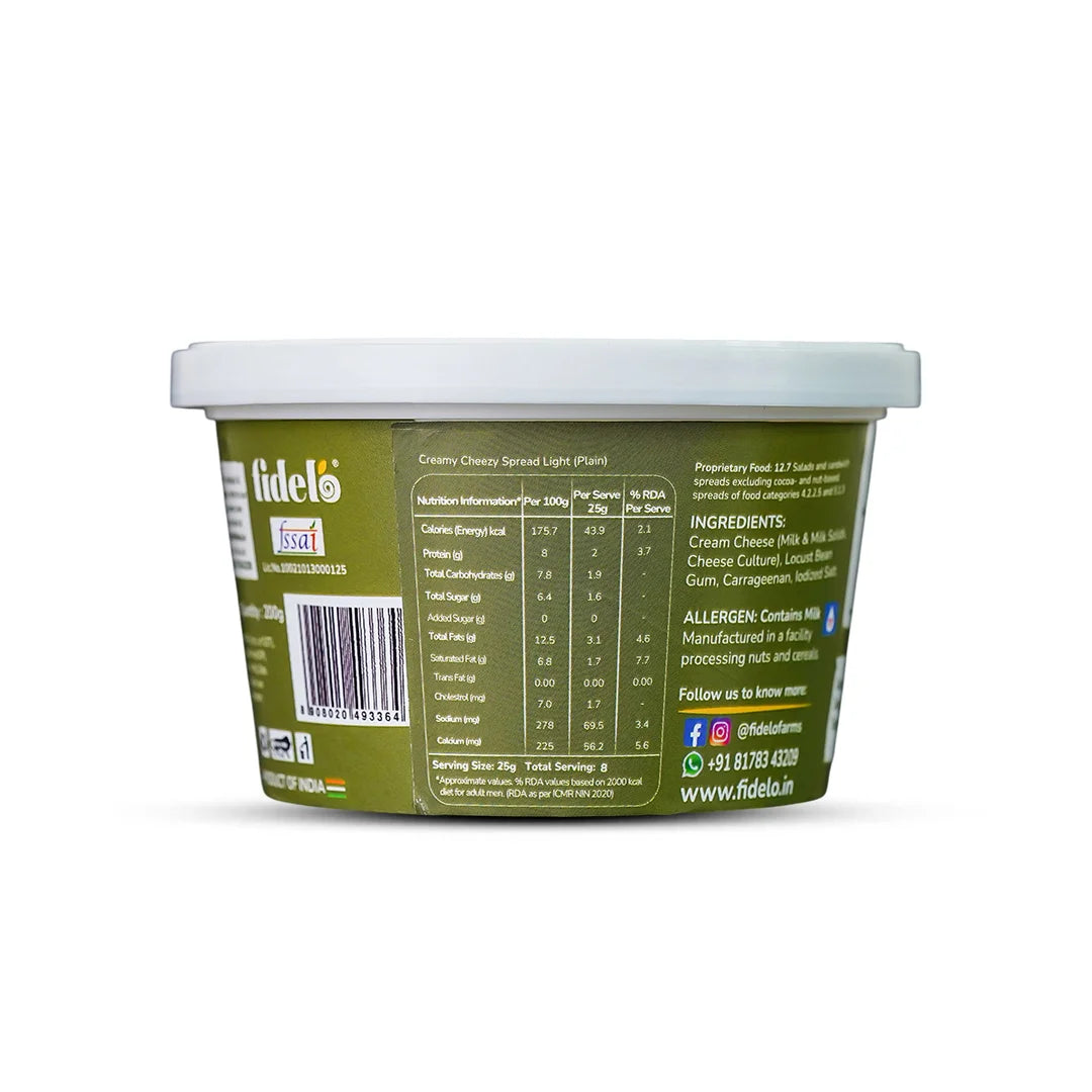 Fidelo Low Fat Cheezy Spread (Plain)