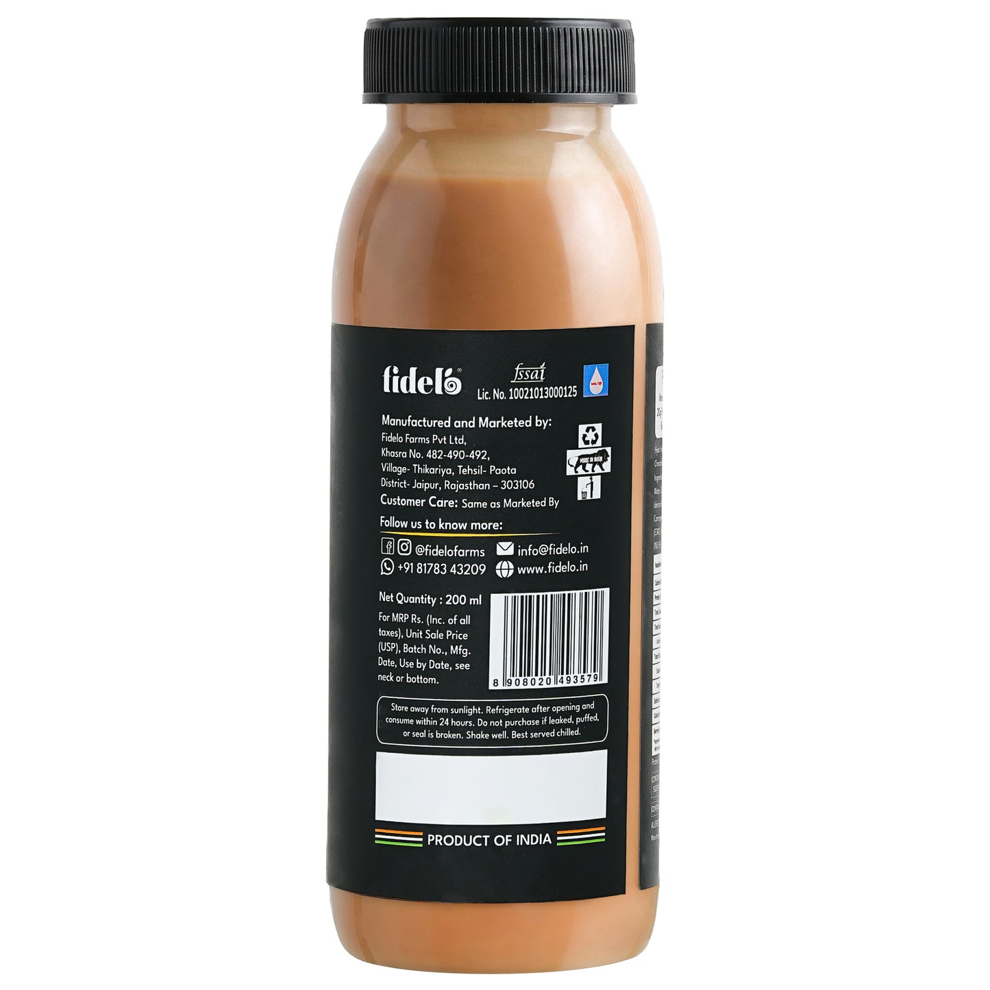Fidelo 20 g Protein Milkshake- Chocolate (Pack Of 6)