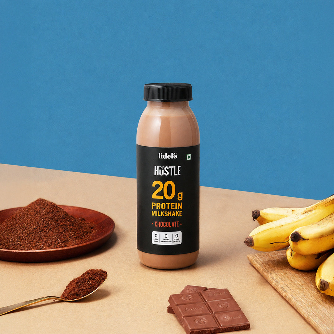 Fidelo 20 g Protein Milkshake- Chocolate (200 ml X 6 pcs)