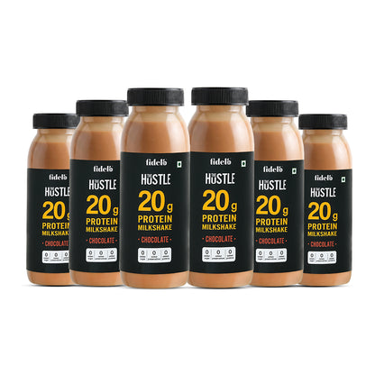 Fidelo 20 g Protein Milkshake- Chocolate (Pack Of 6)