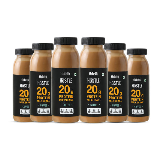 Fidelo 20 g Protein Milkshake- Coffee (Pack of 6)